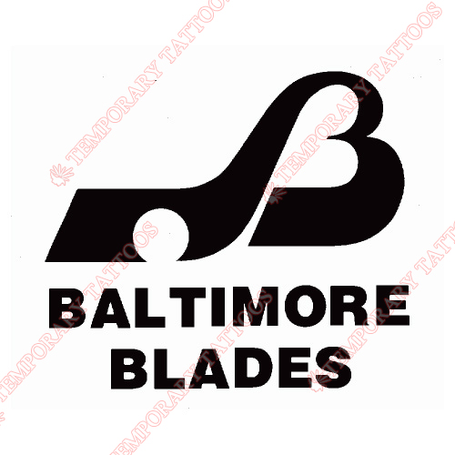 Baltimore Blades Customize Temporary Tattoos Stickers NO.7102